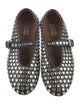 Alaïa Leather Crystal Embellishments Flats