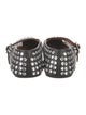 Alaïa Leather Crystal Embellishments Flats