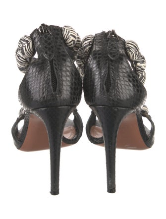 Alaïa Snakeskin Animal Print Sandals