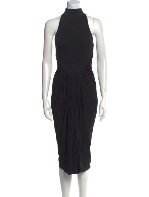 Alaïa Turtleneck Midi Length Dress