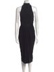 Alaïa Turtleneck Midi Length Dress