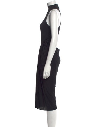 Alaïa Turtleneck Midi Length Dress