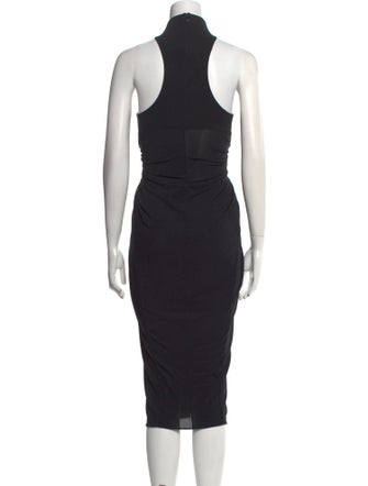Alaïa Turtleneck Midi Length Dress