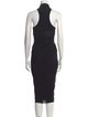 Alaïa Turtleneck Midi Length Dress