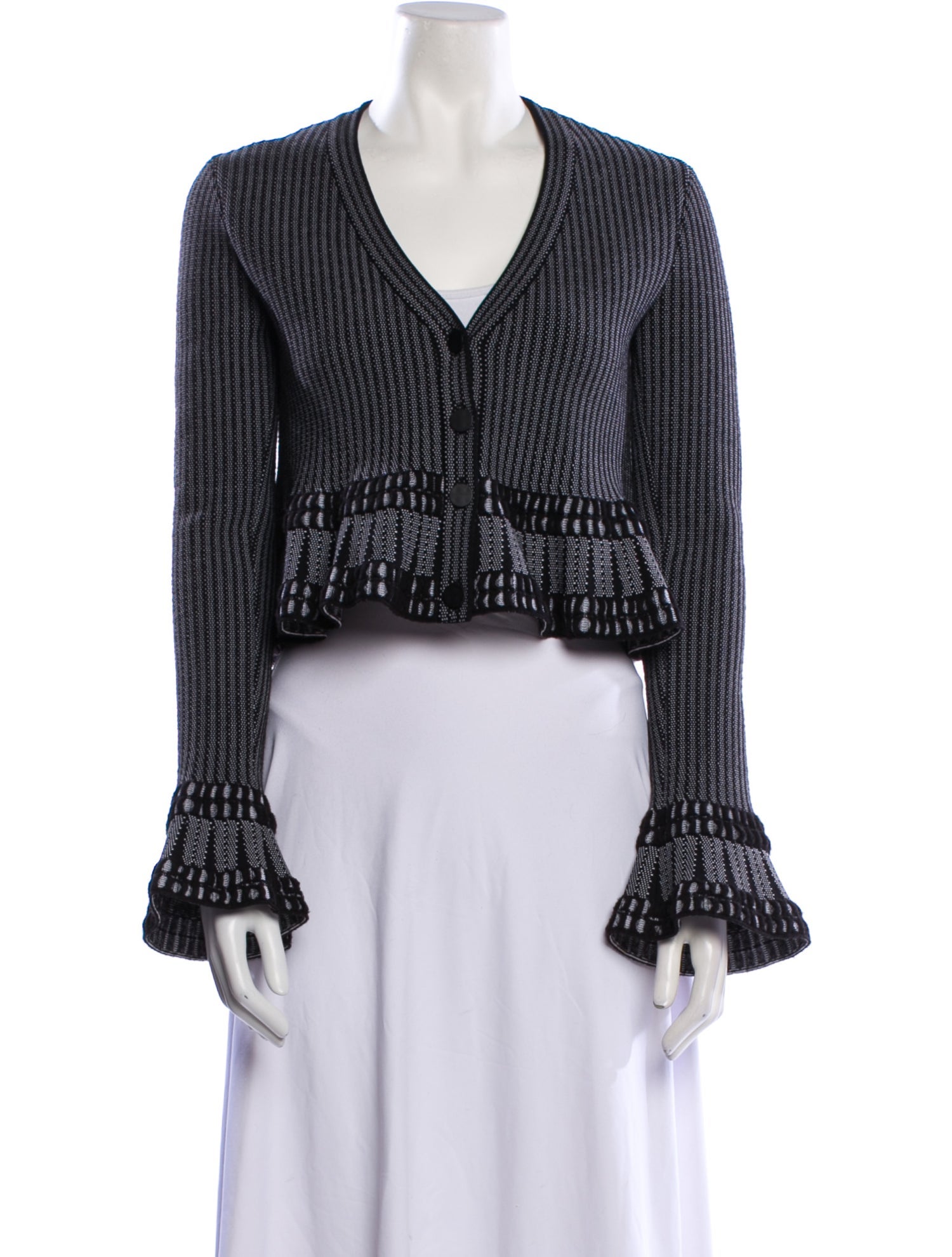 Alaïa Striped Evening Jacket