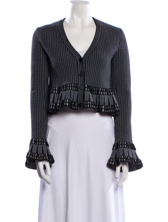 Alaïa Striped Evening Jacket