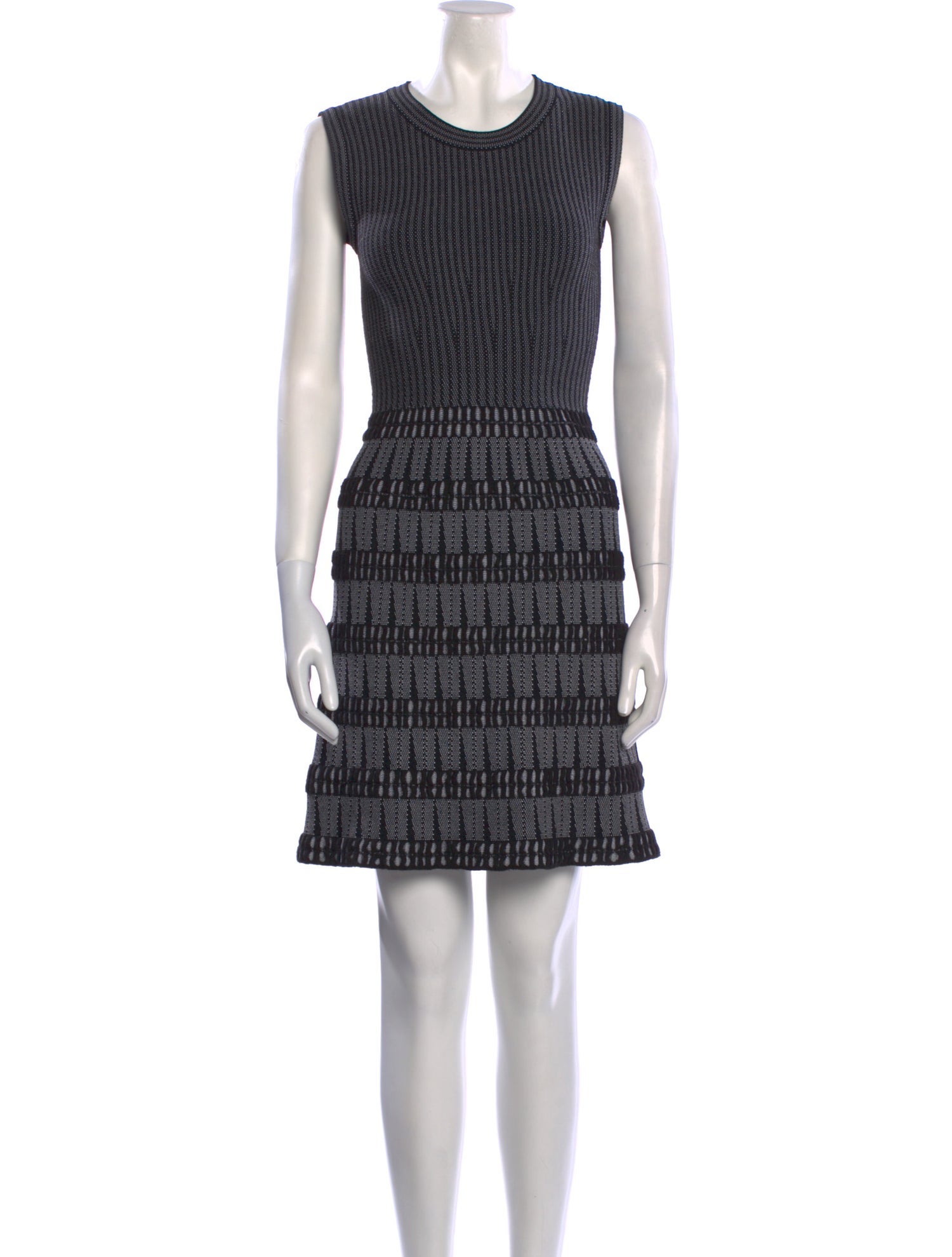 Alaïa Striped Mini Dress