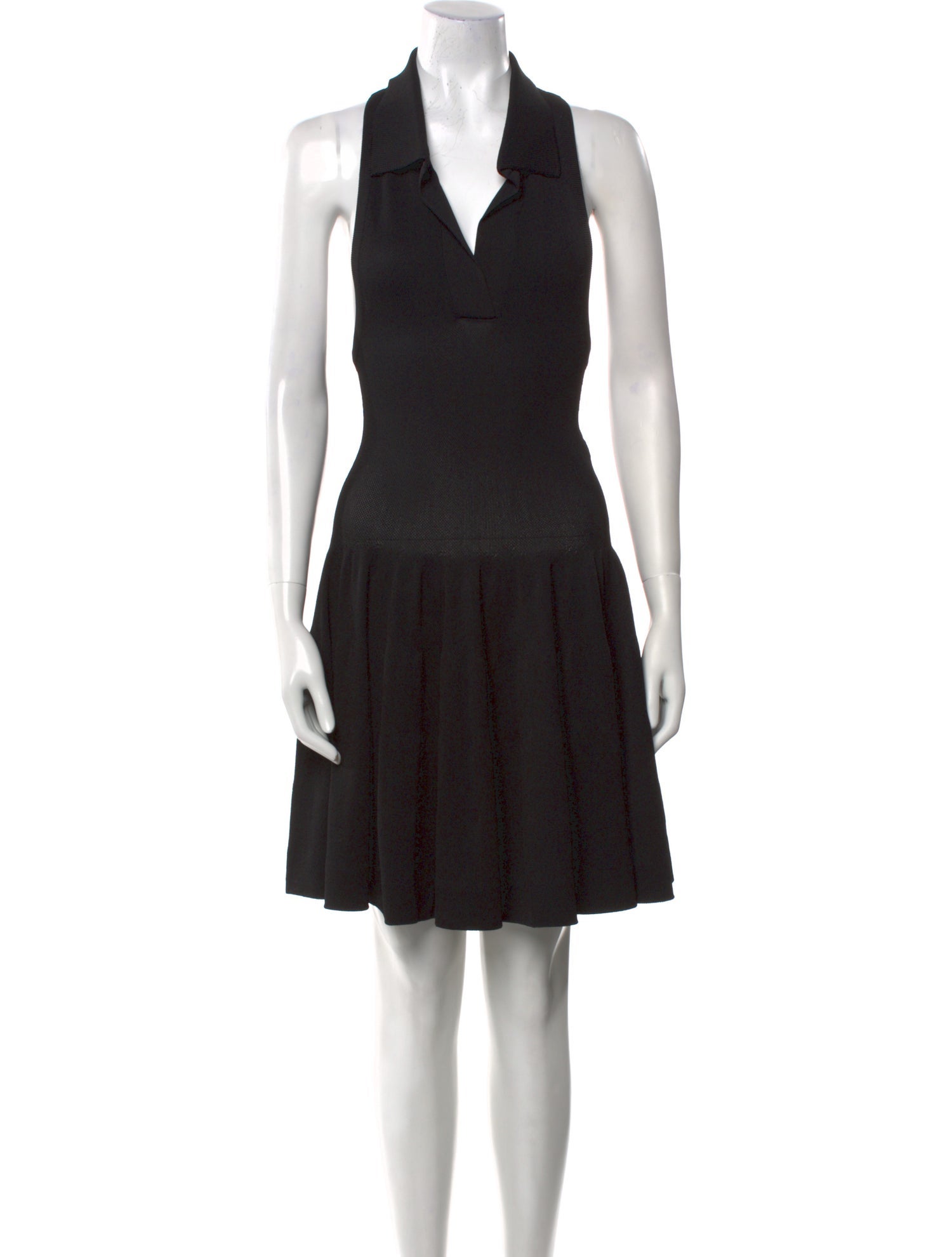 Alaïa V-Neck Knee-Length Dress w/ Tags