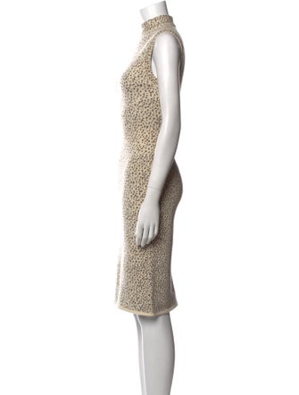 Alaïa Animal Print Knee-Length Dress