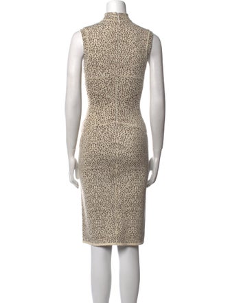 Alaïa Animal Print Knee-Length Dress