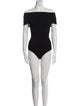 Alaïa Off-The-Shoulder Short Sleeve Bodysuit