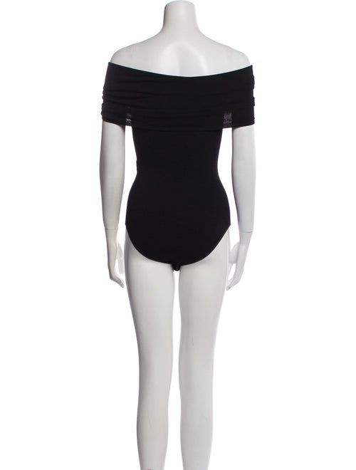 Alaïa Off-The-Shoulder Short Sleeve Bodysuit