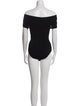 Alaïa Off-The-Shoulder Short Sleeve Bodysuit