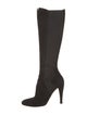 Alaïa Suede Grosgrain Trim Boots