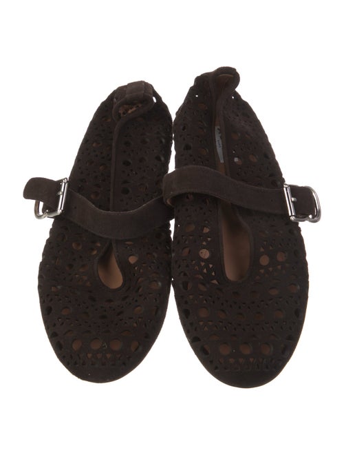 Alaïa Vienne Suede Mary Jane Flats