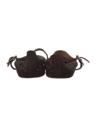 Alaïa Vienne Suede Mary Jane Flats