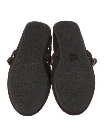 Alaïa Vienne Suede Mary Jane Flats