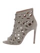 Alaïa Suede Cutout Accent Pumps