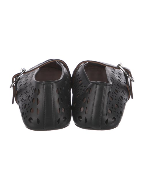 Alaïa Leather Lasercut Accents Moccasins