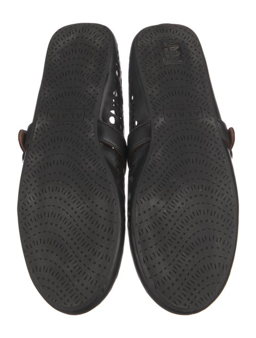 Alaïa Leather Lasercut Accents Moccasins