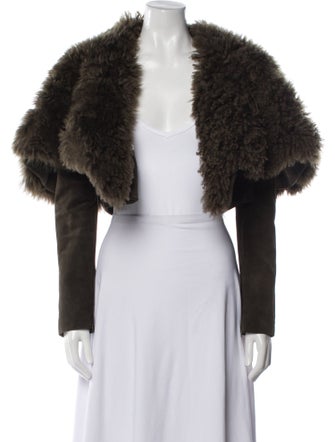 Alaïa 2023 Suede Fur Jacket