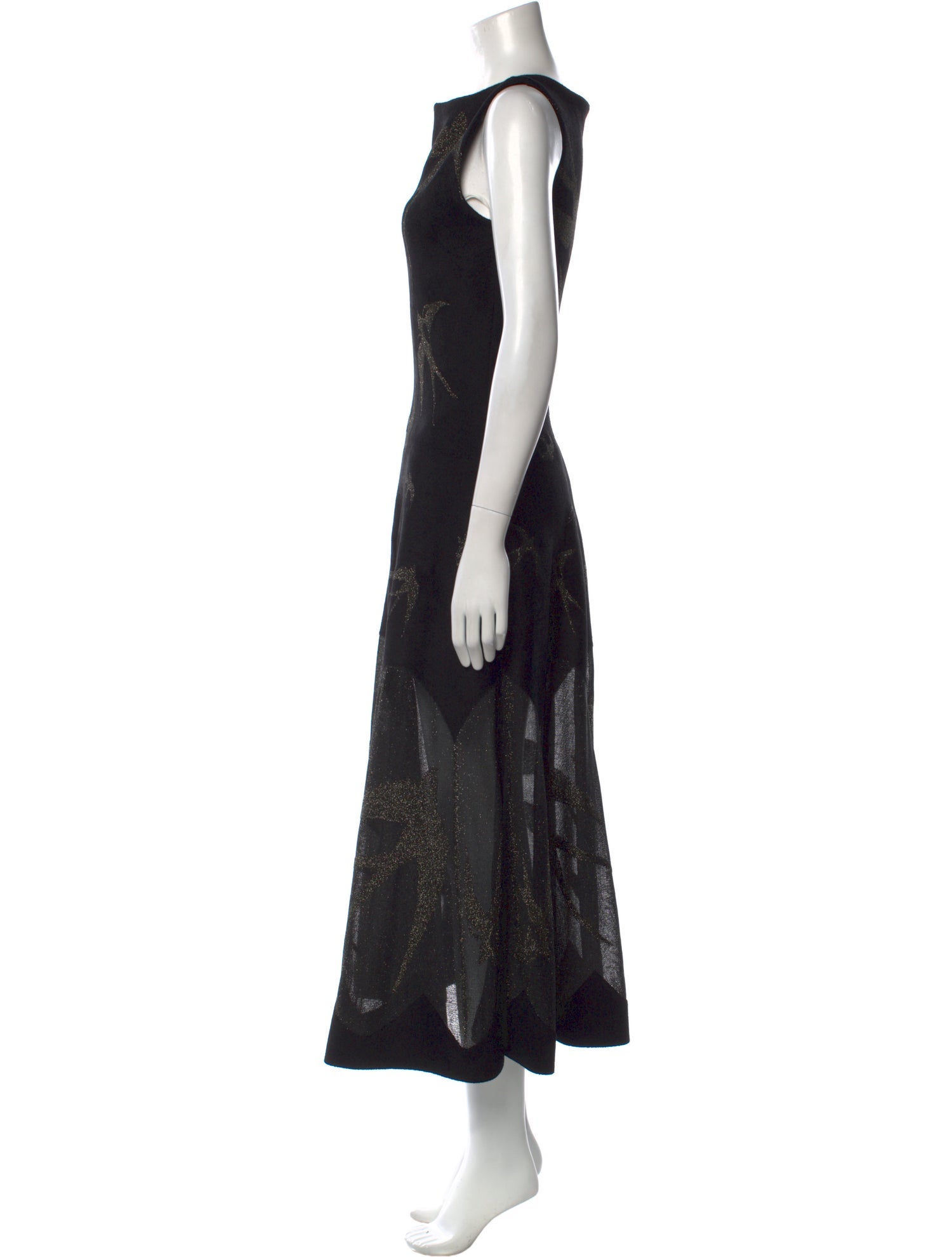Alaïa Printed Long Dress