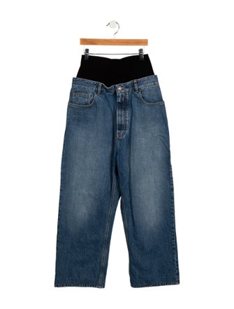 Alaïa High-Rise Wide Leg Jeans
