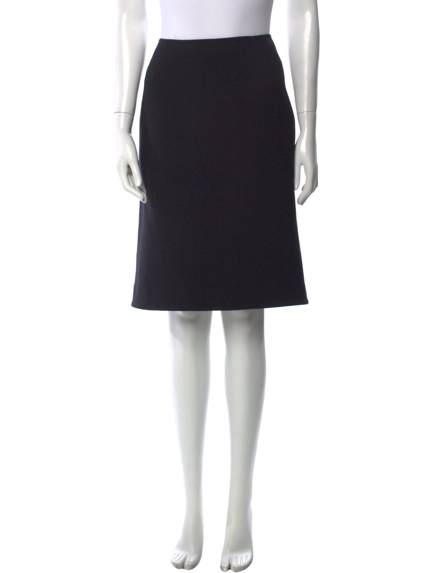 Alaïa Wool Knee-Length Skirt