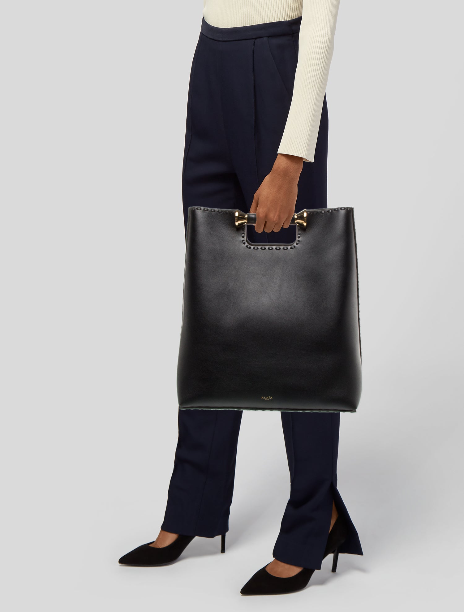 Alaïa Leather Top Handle Bag