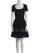 Alaïa Scoop Neck Mini Dress