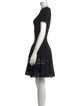 Alaïa Scoop Neck Mini Dress