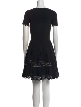 Alaïa Scoop Neck Mini Dress