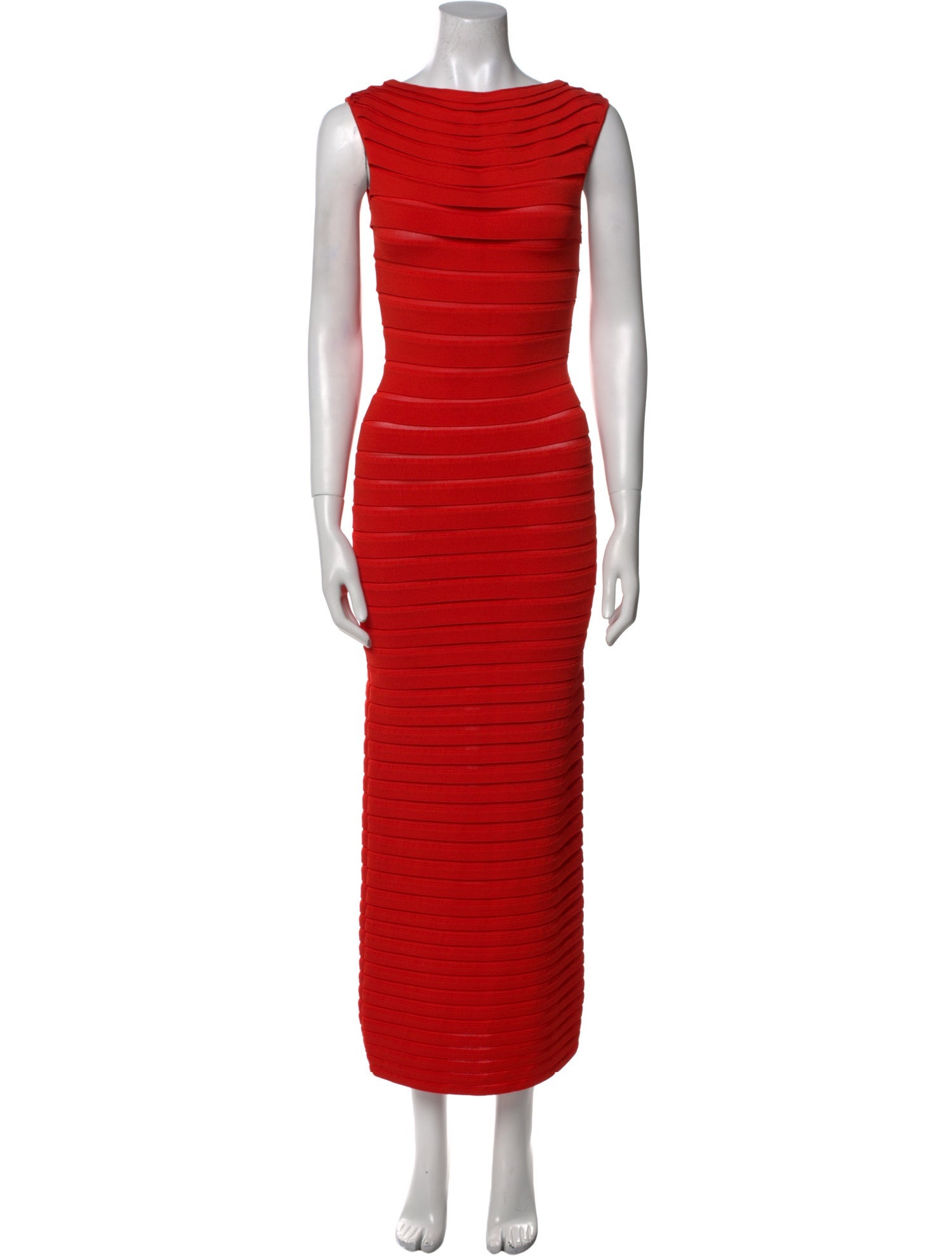 Alaïa Bateau Neckline Long Dress w/ Tags