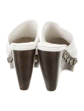 Alaïa Leather Studded Accents Mules