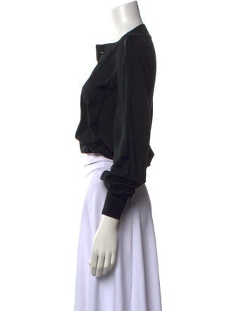 Alaïa Wool Bateau Neckline Crop Top