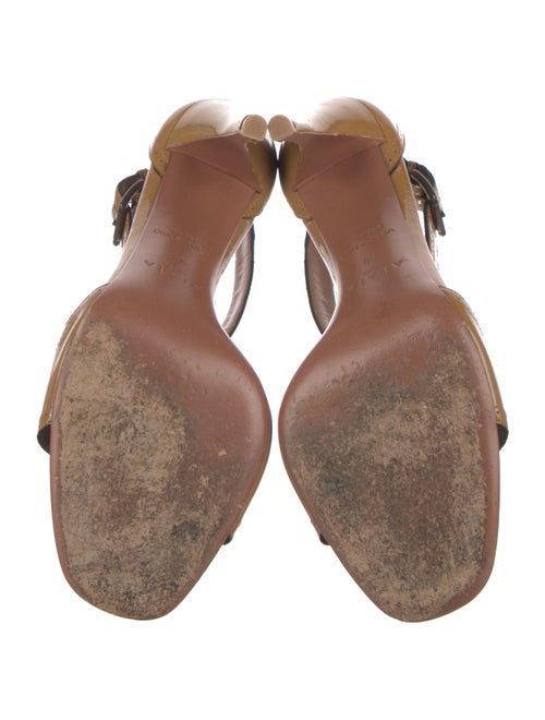 Alaïa Patent Leather T-Strap Sandals