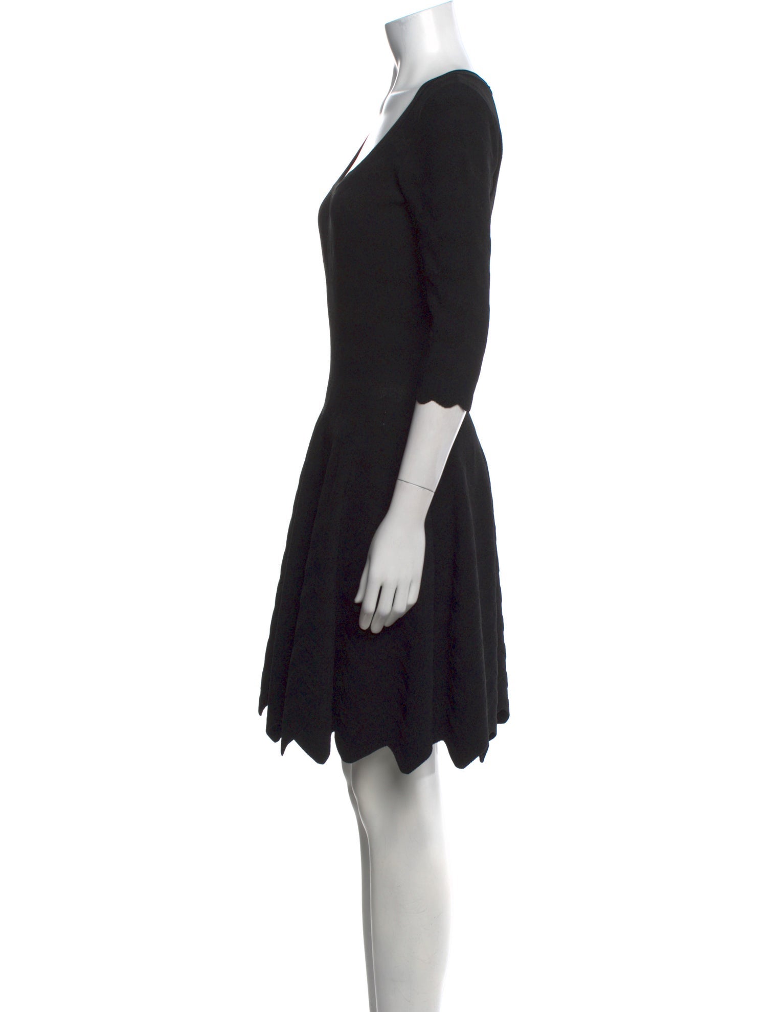 Alaïa Scoop Neck Mini Dress