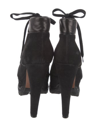 Alaïa Suede Combat Boots