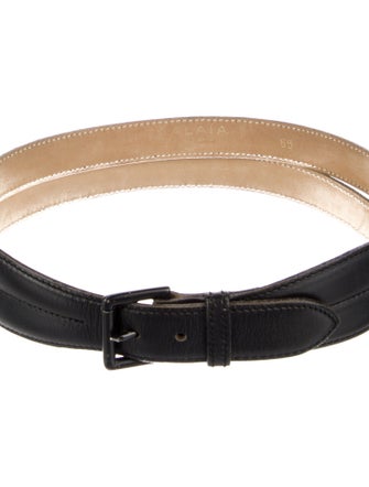 Alaïa Wide Leather Waist Belt