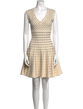 Alaïa Polka Dot Print Mini Dress