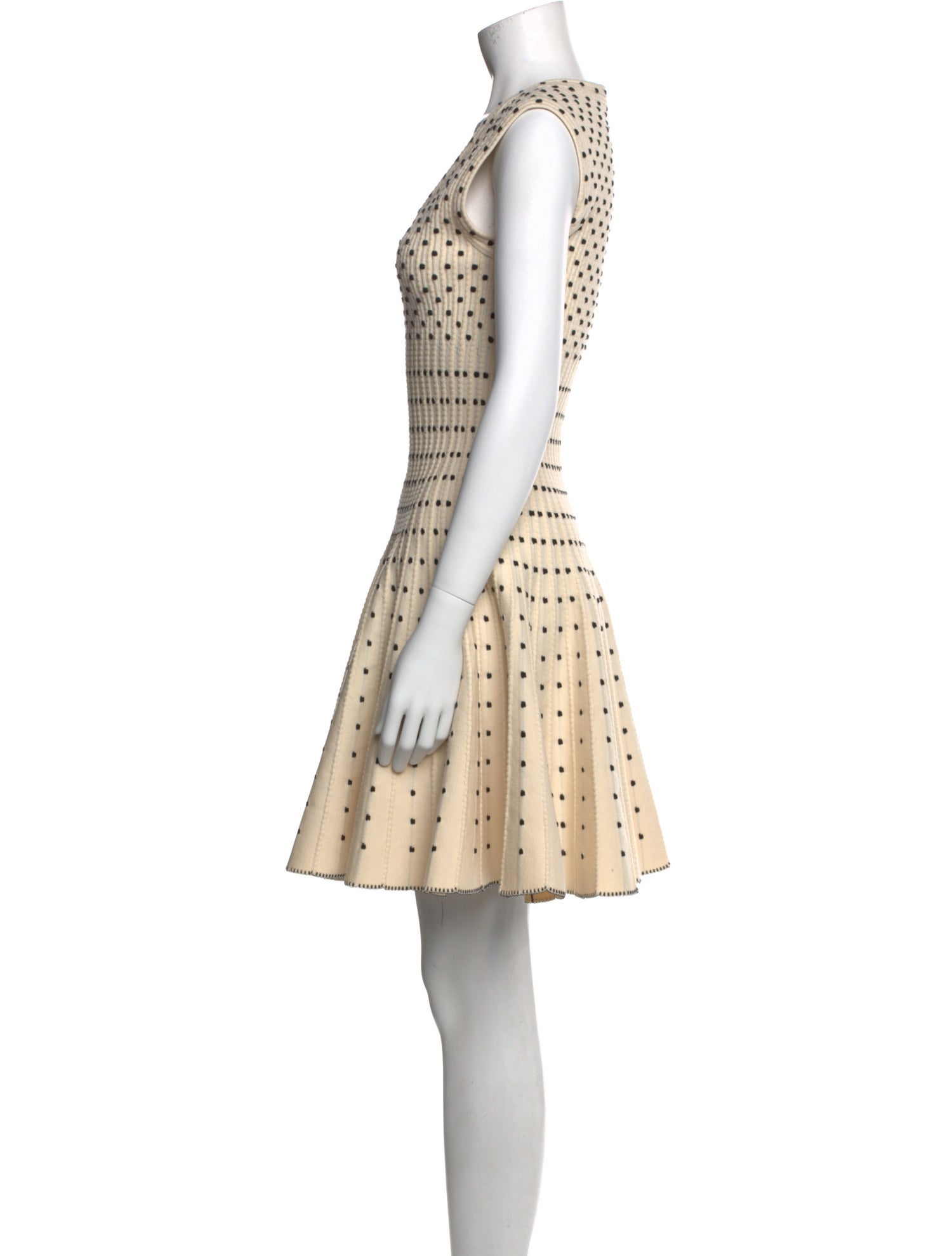 Alaïa Polka Dot Print Mini Dress