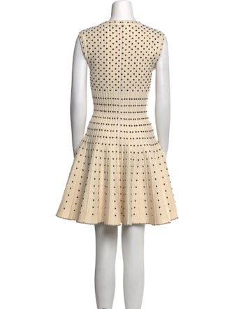Alaïa Polka Dot Print Mini Dress