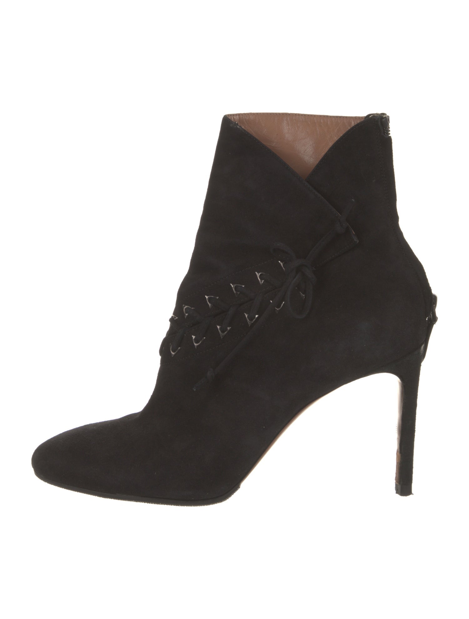 Alaïa Suede Lace-Up Boots