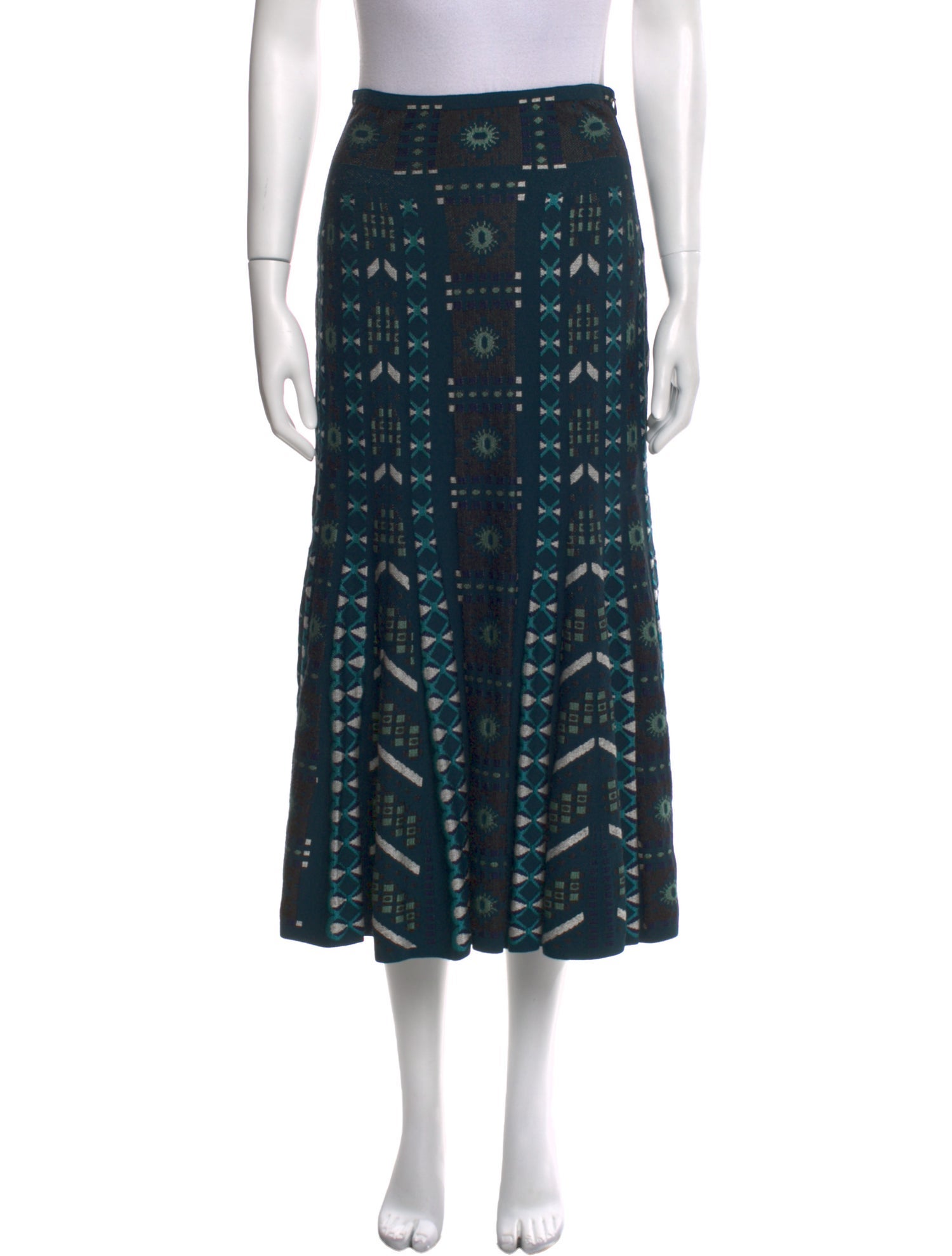 Alaïa Printed Midi Length Skirt