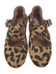 Alaïa Ponyhair Animal Print Mary Jane Flats
