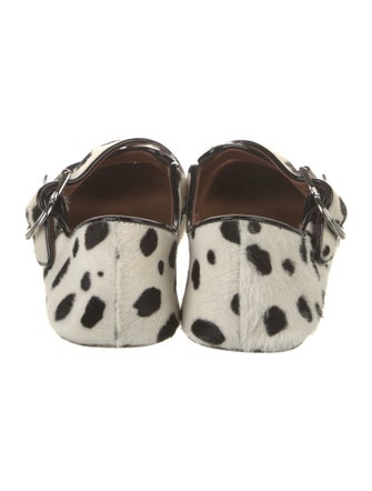 Alaïa Ponyhair Animal Print Mary Jane Flats
