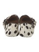 Alaïa Ponyhair Animal Print Mary Jane Flats
