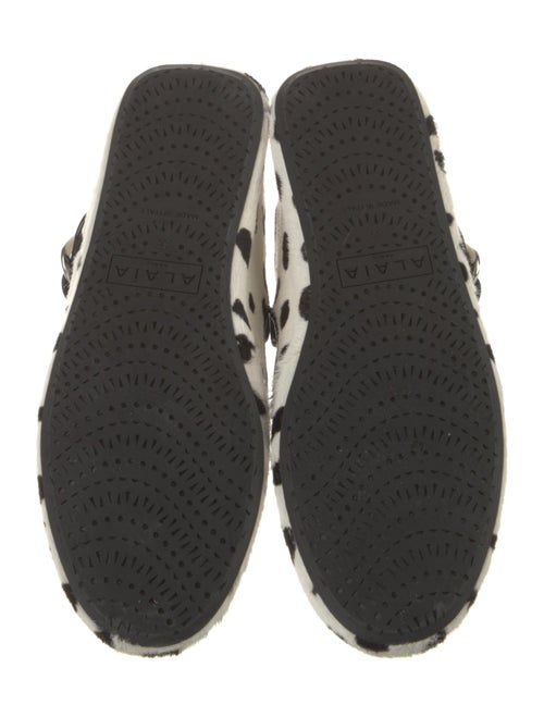 Alaïa Ponyhair Animal Print Mary Jane Flats