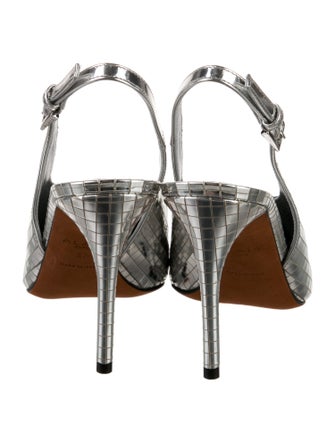 Alaïa Leather Printed Slingback Pumps