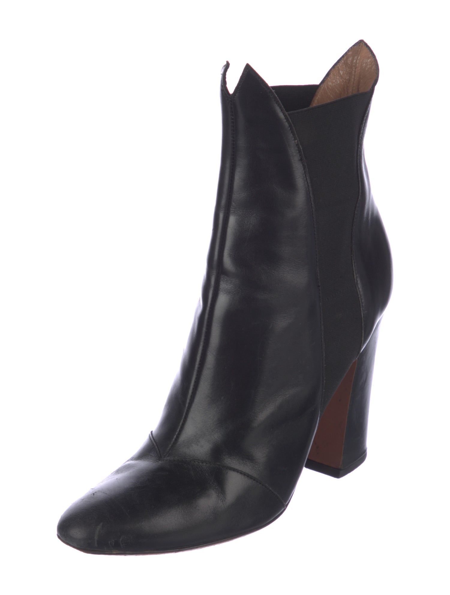 Alaïa Leather Chelsea Boots
